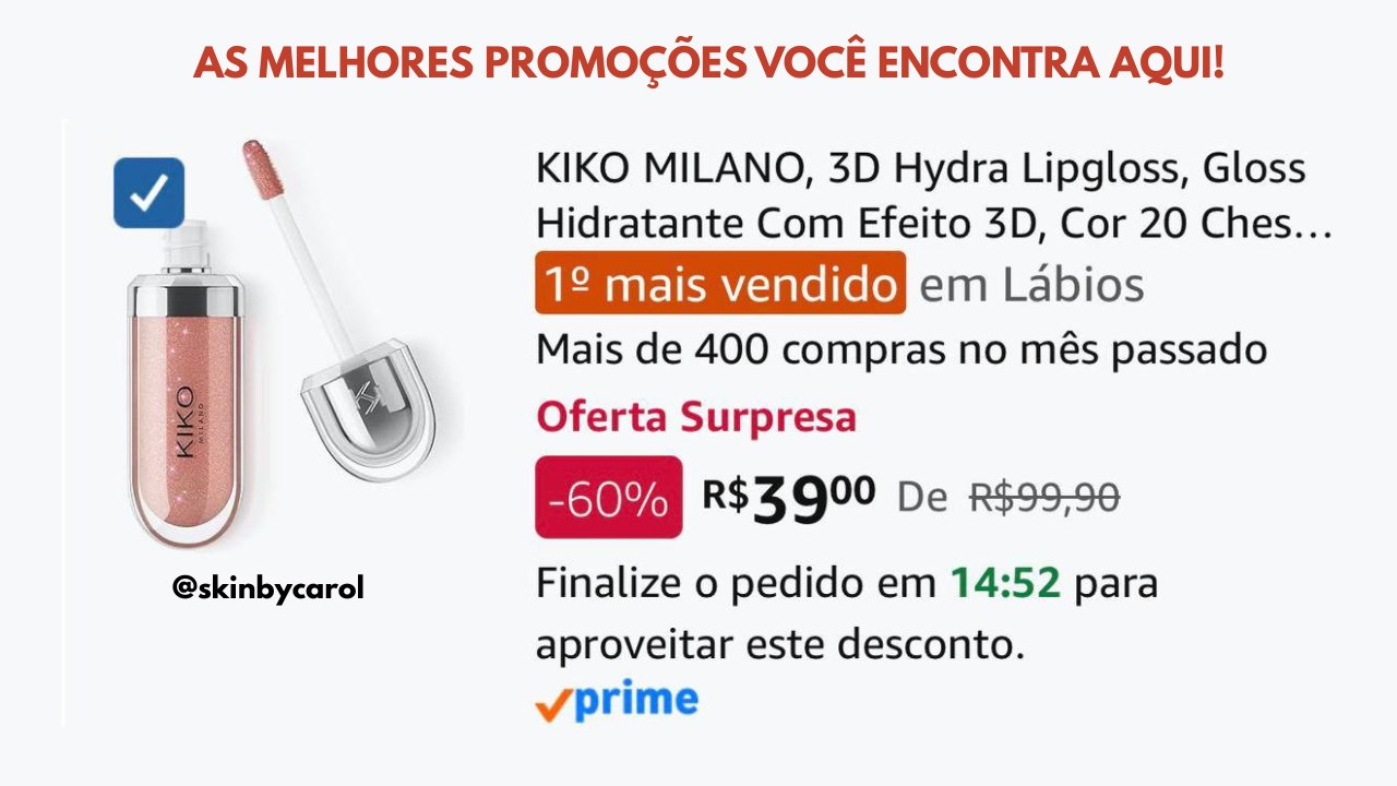 Promoções Skinbycarol 🚨